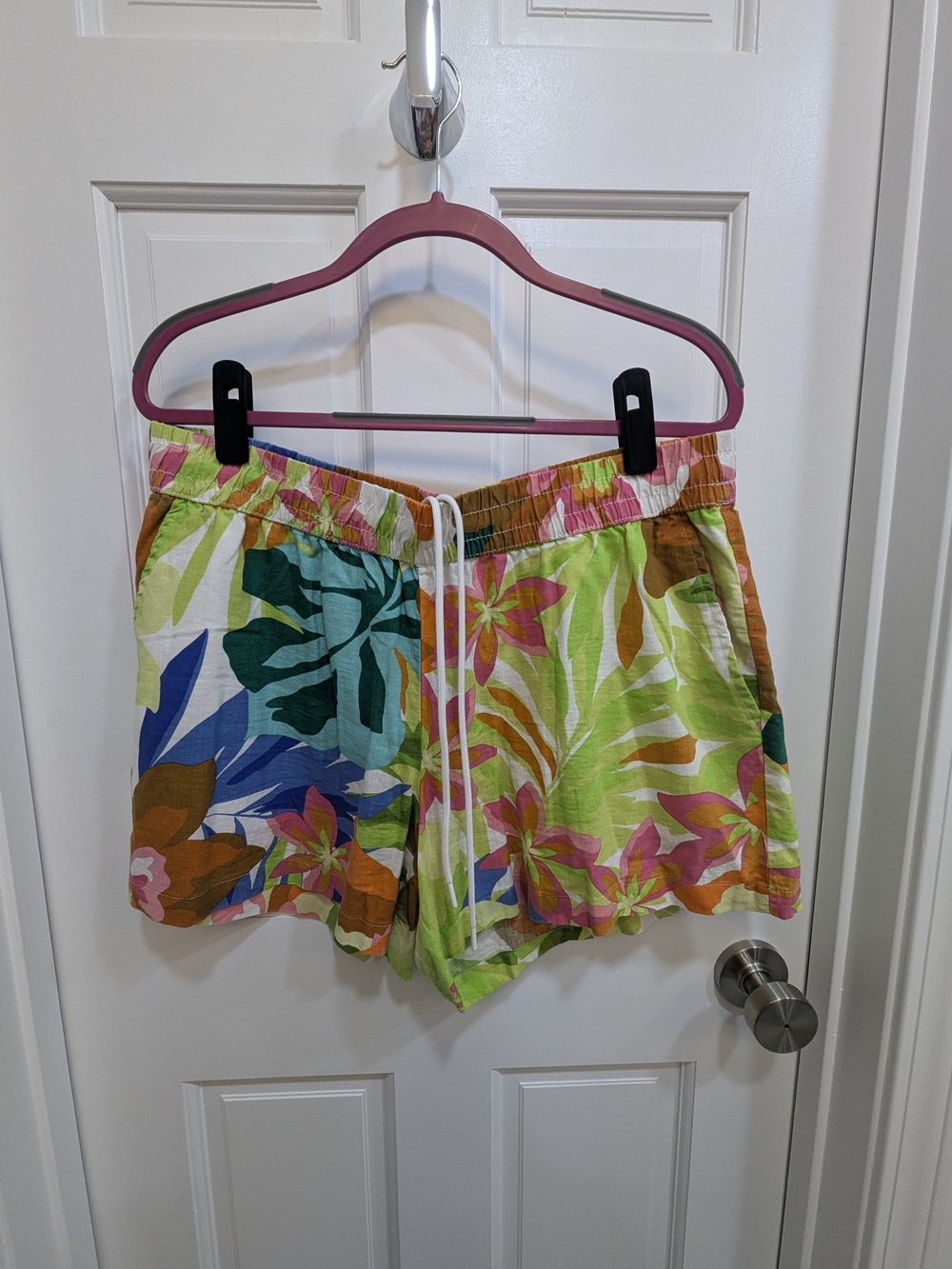 Future Collective Tropical Floral Drawstring Shorts - Size Large